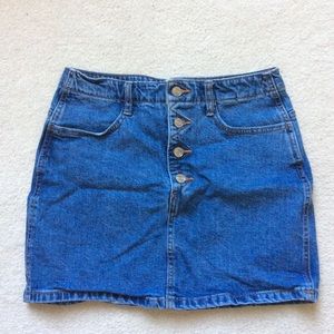 garage jean skirt